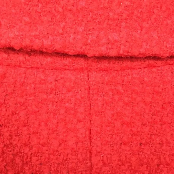 Boden red orange tweed statement blazer snap 10 - Picture 5 of 10